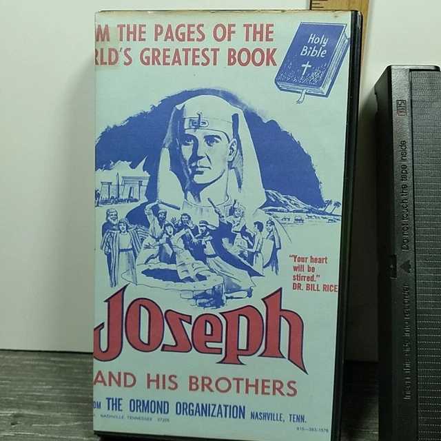 VHS JOSEPH AND His Brothers Ormond Org.Bible KJV Film Video Tenn. 1973