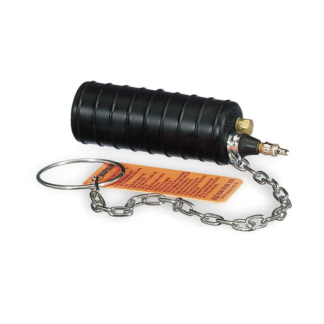 CHERNE 262129 Test Ball Plug,Pneumatic,12 In,Rubber