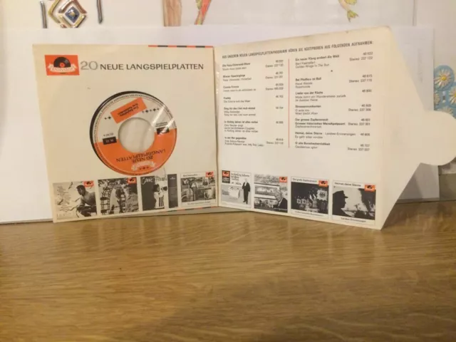 Werbeplatte 50/60er-Jahre-20 Lieder/ Kostproben von Langspielplatten.-sehr gut