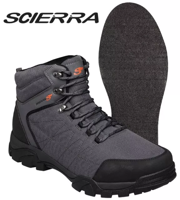 Scierra Kenai Wading Boot Felt Sole Fly Fishing Boots Grey All sizes