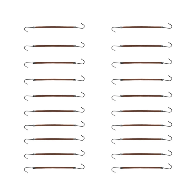 20 Stück Offene Pferdeschwanz-Haken – Elastische Haarspangen Für Damen, Haargummis Ohne Verheddern, Gummiband-Haken