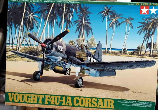 Tamiya 300060325-1:32 Us Vought F4U-1A Corsair, transparent, navy blue