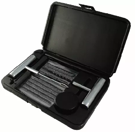 Professional / Commercial Heavy Duty Tire Plug Repair Kit with Plugs and Case