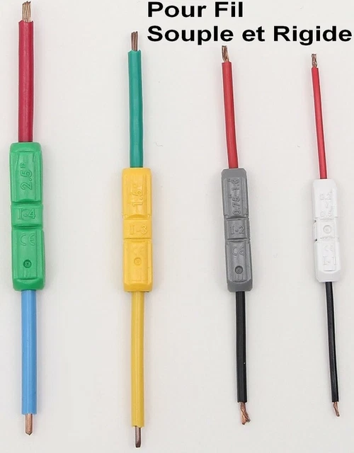 100 COSSES Borne Connexion Auto Dénudant,Connecteur,Connector JOW,mieux que wago