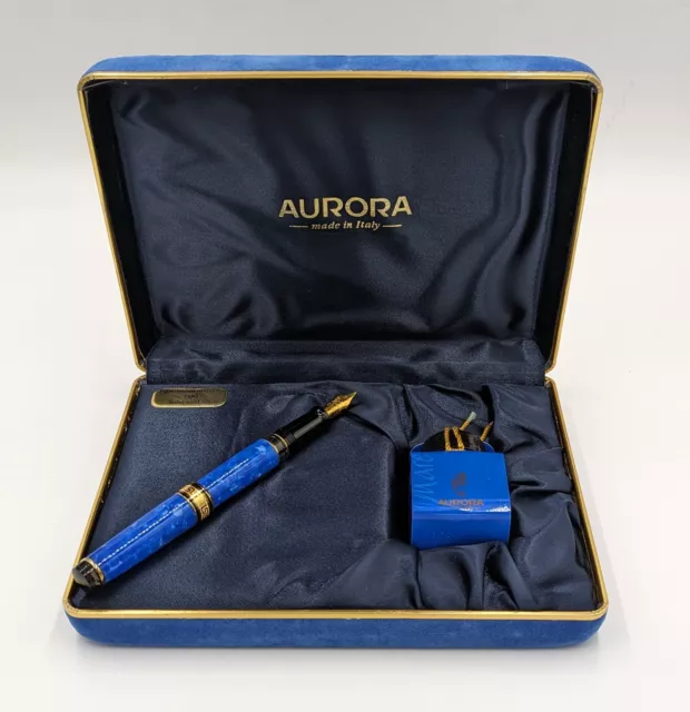 Stilografica Aurora Mare Blu Oro 517 Limited Edition Pennino Oro 18 Kt