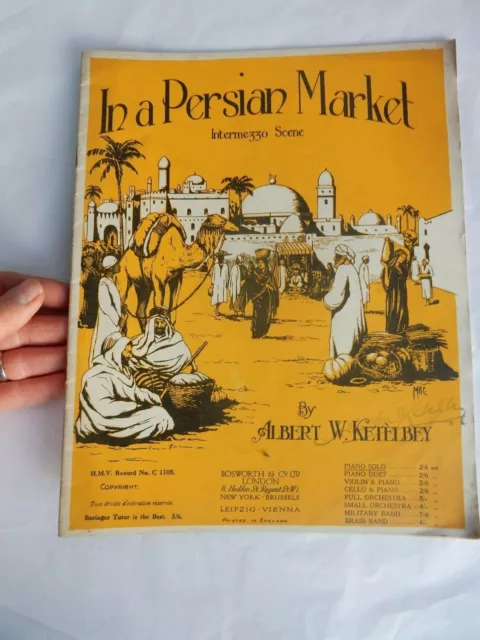 Art Deco  Graphics  Persian Market  Music Score  24 X 29 Cm