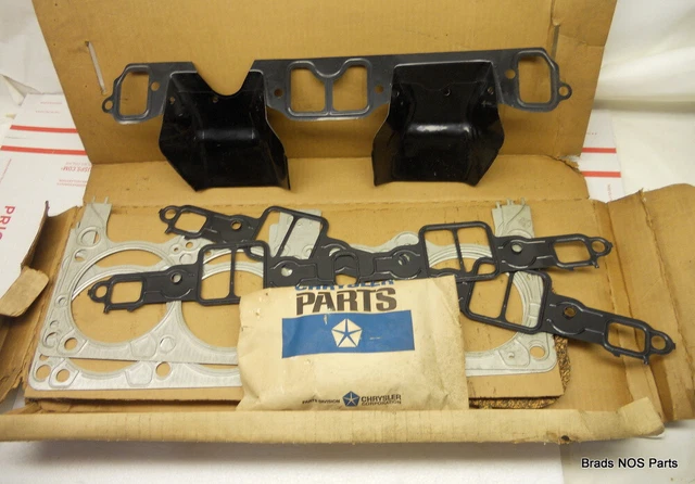 Joint De Rodage De Soupapes MOPAR NOS (New Old Stock) - Kit Complet Avec écran Thermique Pour 340 Plymouth/Dodge 1969-1970