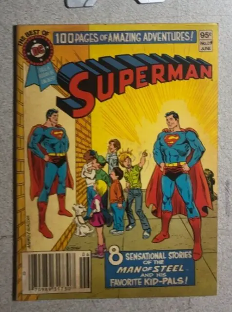 BEST OF DC SPECIAL BLUE RIBBON COMICS DIGEST #25 (1982) Superman VG+/FINE-