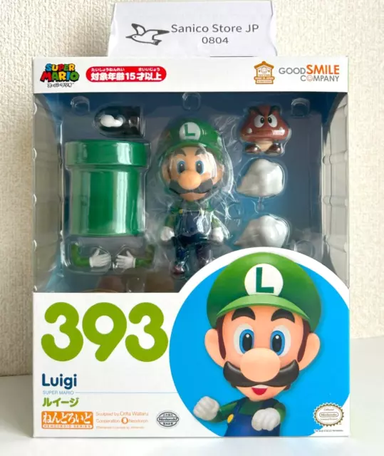 Good Smile Company Nendoroid #393 Luigi Super Mario Bros. Japan Authentic New