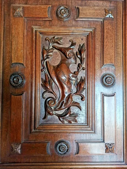 28" Large French Antique Architectural Pillar Panel Door Solid Oak Wood 2 2