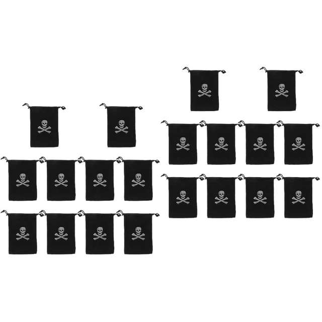 20 pz sacchetti pirati poliestere con cavo bambino sacchetti regalo