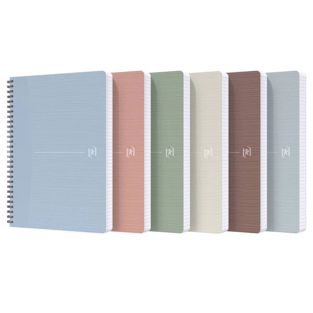 Maxiquaderno spiralato Rec'up - A4 - 1 rigo - 180 fogli - 90 gr - colori assorti