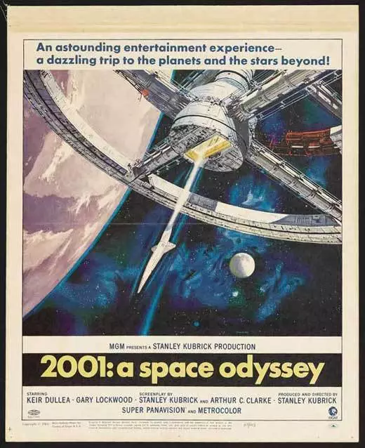 2001: A SPACE ODYSSEY Movie POSTER 27x40 N Keir Dullea Gary Lockwood William