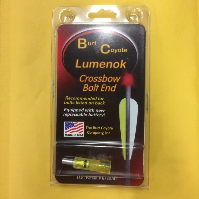 Burt Coyote Lumenok Crossbow Bolt End 2219 Aluminum Shafts Archery #1035