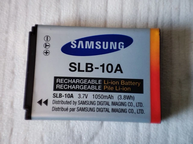 ORIGINAL SAMSUNG SLB-10A BATERÍA RECARGABLE DE IONES DE LITIO 3.7V 1050mAh CÁMARA DIGIMAX