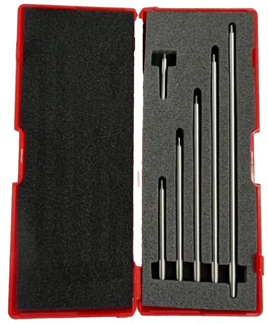 Dial Digital Indicator Extension Stem Rod Set 6 piece 1",2",3" 4",5",6" AGD 4-48