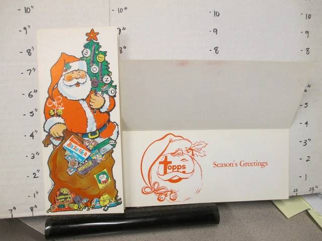 TOPPS 1970s gum company Santa Christmas card baseball Bazooka garbage candy