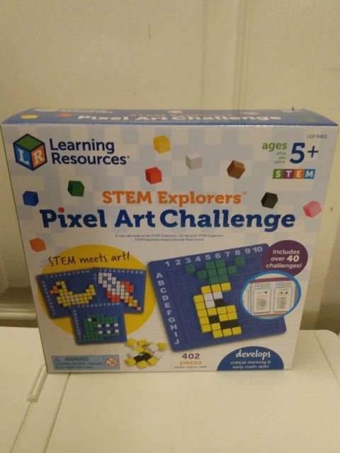 LEARNING RESOURCES STEM Explorers Pixel Art Challenge New In Sealed Box ...