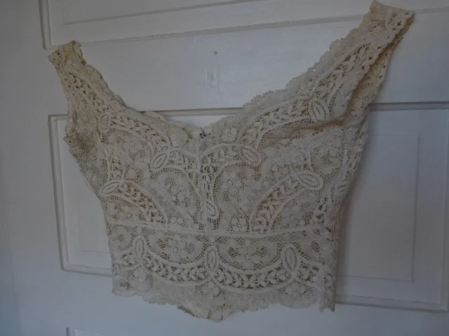 Victorian Lace Bodice     Very Good Condition , Small