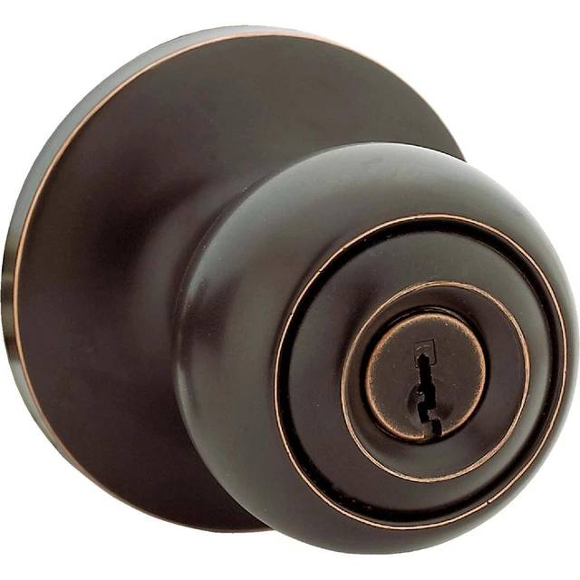 Steel Pro Oil Rubbed Bronze Entry Door Knob  6872ORB-ET CP Pack of 6 Steel Pro