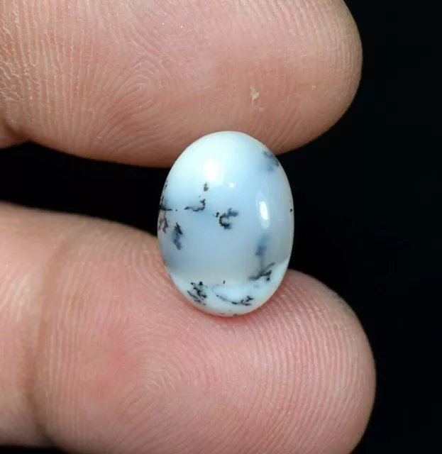 4,95 cts. Pierre gemme cabochon d'opale de dendrite 100% naturelle pour...