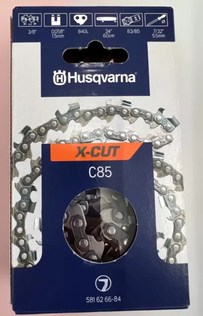 Husqvarna Chainsaw Chain 24" C85 H42 84DL 3/8 1.5mm 266 272 562 565 572 592 etc