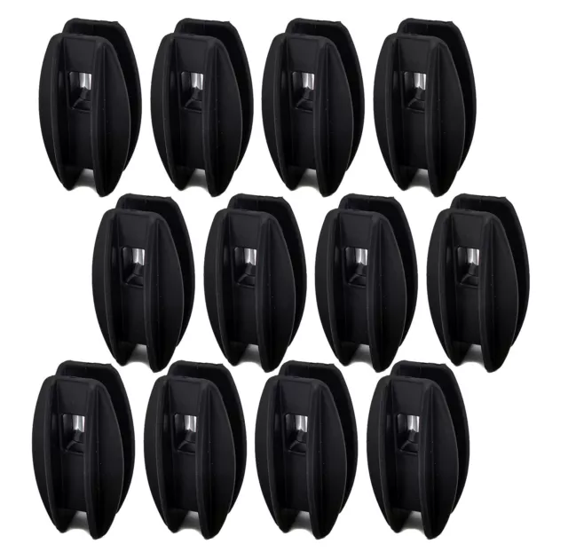 Black Corner Post Electric Fence Insulator - 12 Pcs Set