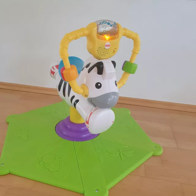 ⭐Fisher-Price Mattel K0317 Go Baby Go Bounce and Spin Zebra⭐Hipp Hopp Zebra