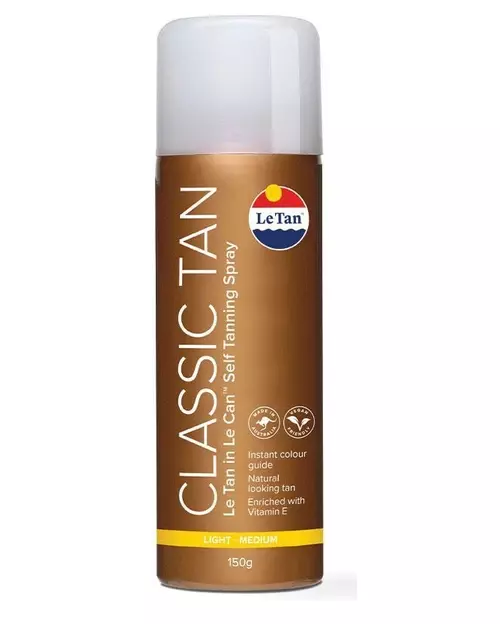 * Le Tan Classic Tan Self Tanning Spray Light - Medium 150g