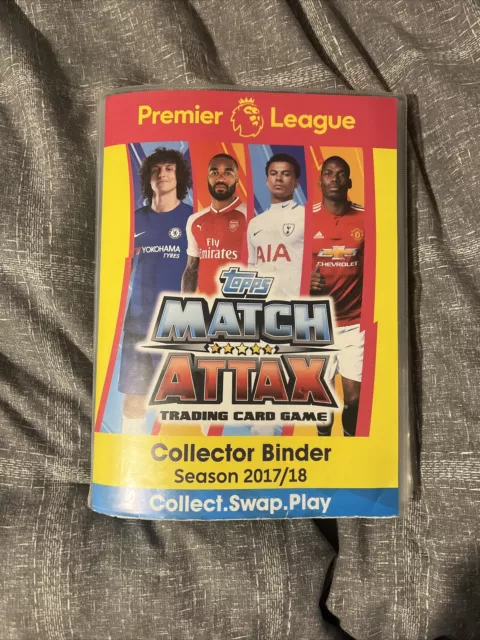 Topps Match Attax Premier League 2017-18 Collectors Binder with over 300 Cards