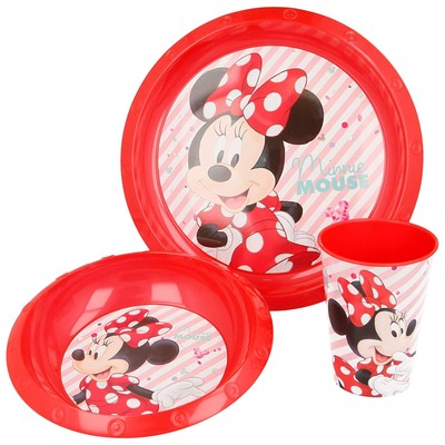 NADA HOME Set Colazione 3 Pezzi Minecraft Piatto Bicchiere e Ciotola Scuola Asilo 4440 