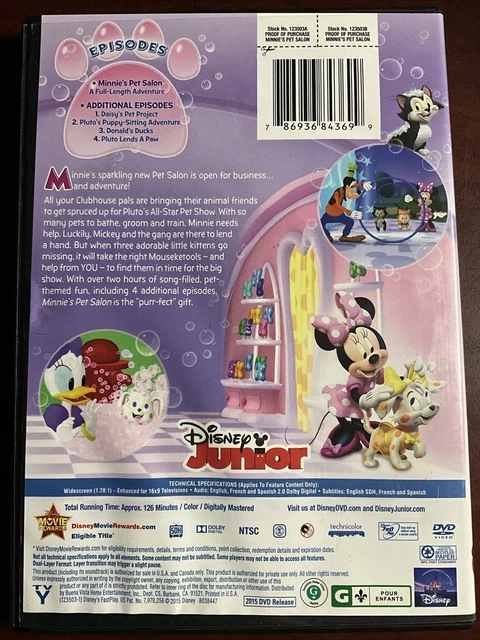 MICKEY MOUSE CLUBHOUSE: Minnie's Pet Salon (DVD) $2.43 - PicClick CA