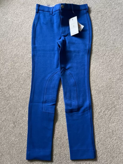 Shires Wessex Horse Riding Jodhpurs Royal Blue size 26 New