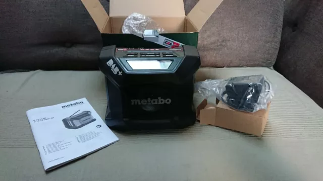 Metabo R 12-18 DAB+ BT Site Radio, in original box with mains adaptor etc