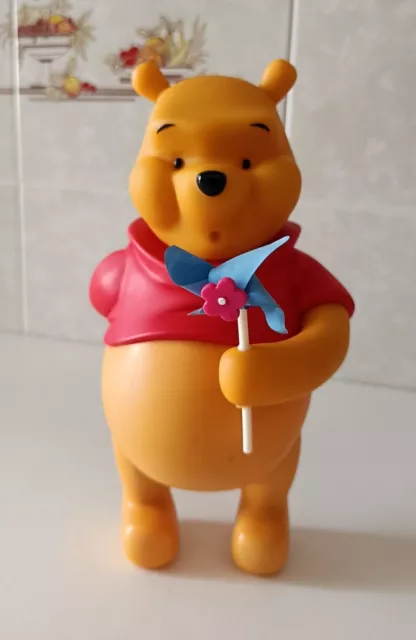 Porta Bagnoschiuma vuoto Winnie the Pooh gomma altezza 20 cm Disney come nuovo