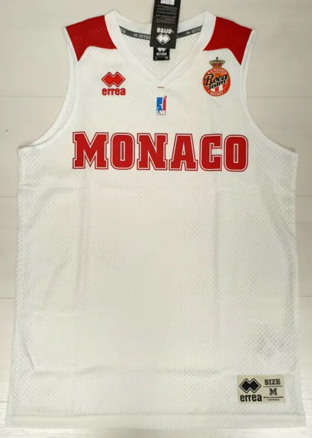 6248 Errea Canotta Gara Home Uomo Pallacanestro Monaco Basket Roca Team Francia