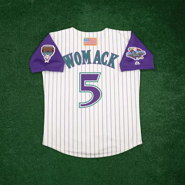 Tony Womack 2001 Arizona Diamondbacks Men's Alt Ivory World Series Jersey