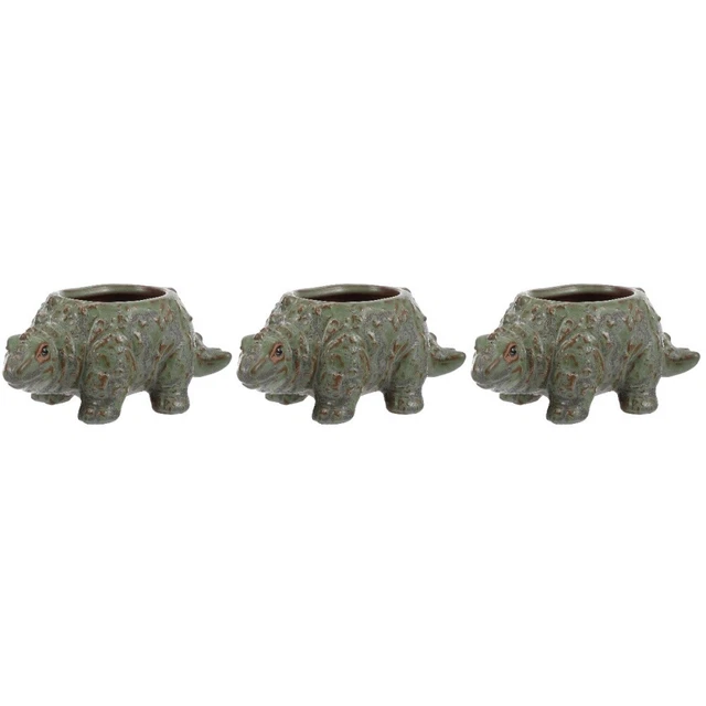 3x Kleine Pflanze Topf Porzellan Blumentopf Sukkulenten Vase