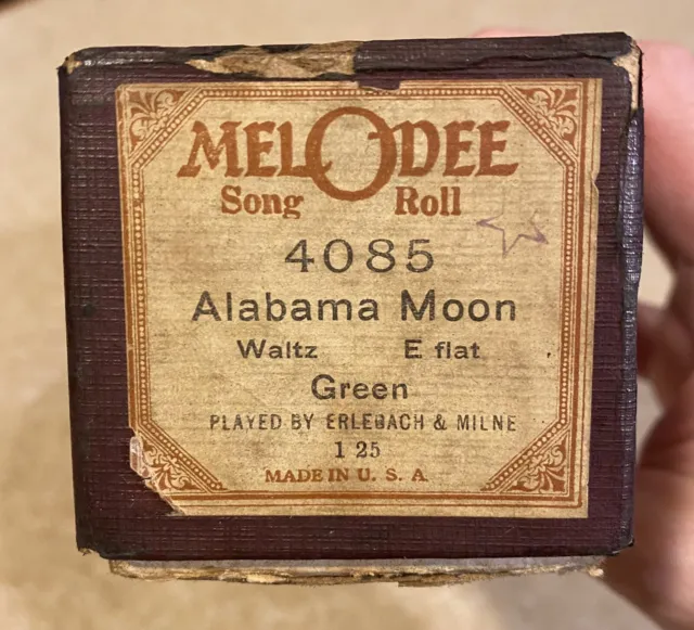 MelOdee Player Piano Roll #4085 - Alabama Moon - Waltz in E flat