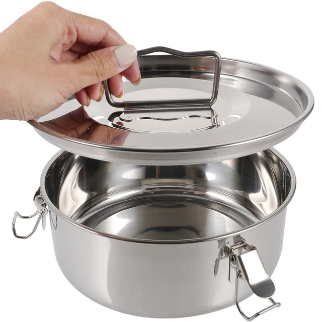 5 Piatti Portaolio Per Orologi – Acciaio Inox, Con Coperchio, Colorati, Per Lubrificanti