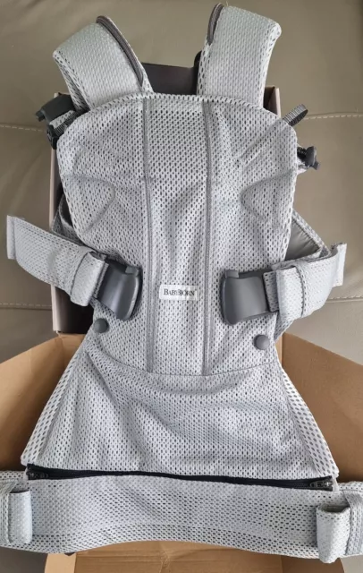 BabyBjorn Baby Carrier One Air, 3D Mesh, Silver, Unused, RRP £189.00