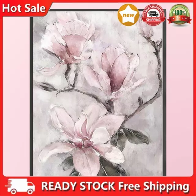 Kits de pintura al óleo de flores rosa por números lona imagen de pared hágalo usted mismo artesanía (B746)
