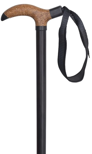 Bastón Smart Corcho Color Negro Material Haya Longitud 80cm Hasta 112cm