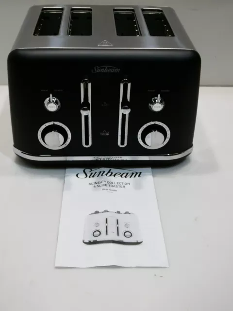 Sunbeam Alinea TA2740K 4 Slice Toaster Dark Canyon (2 Slice Only Working)