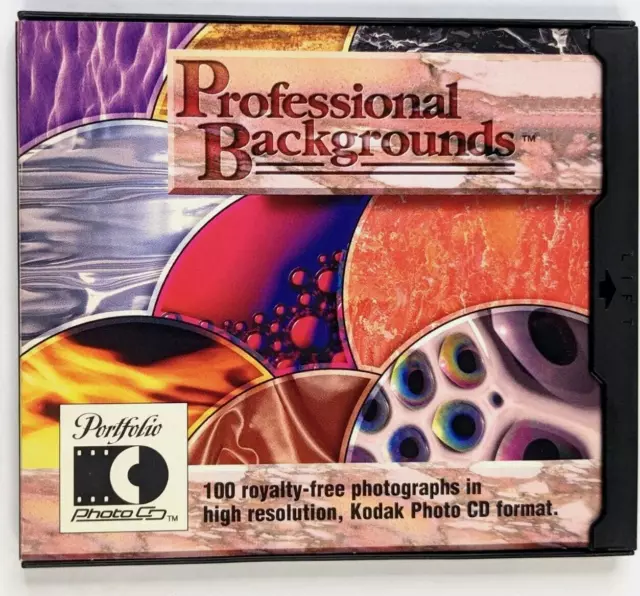 Portfolio Professional Backgrounds CD Royalty-Free Stock 100 Images 1993