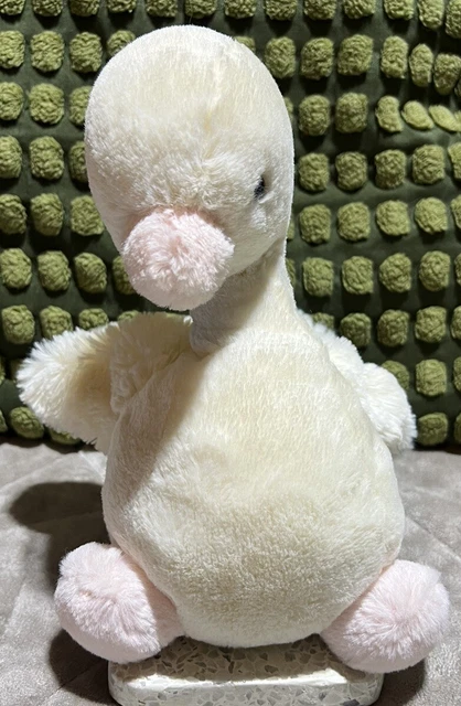 Oso De Peluche Jellycat Evelyn Cisne Blanco Peluche Elegante