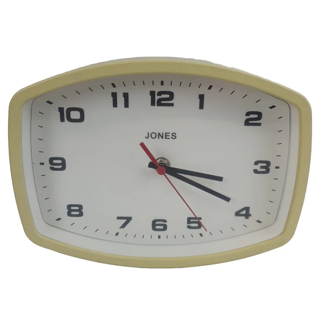 RETRO JONES WALL Clock Sketch Rectangular Modern Kitchen Office Vintage