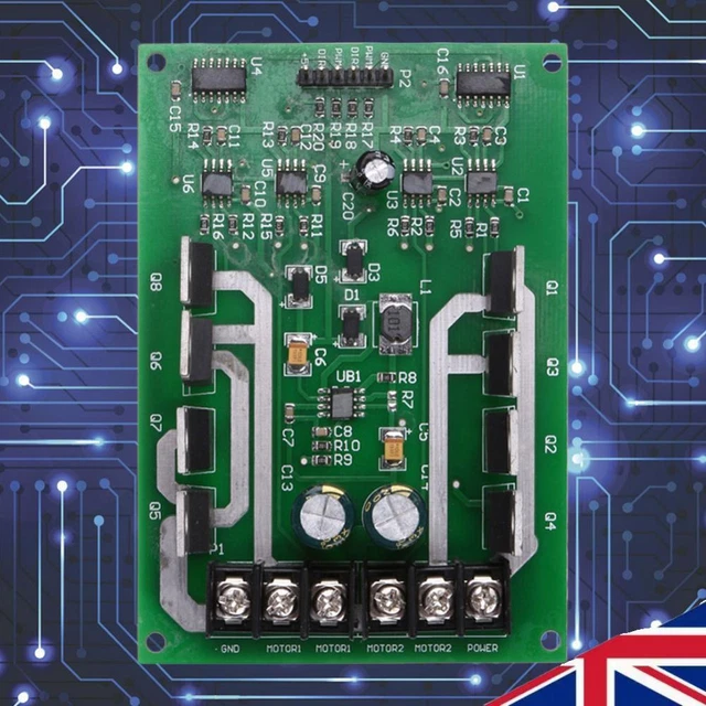 DUAL MOTOR DRIVER Module Board H-bridge DC MOSFET IRF3205 3-36V 10A ...