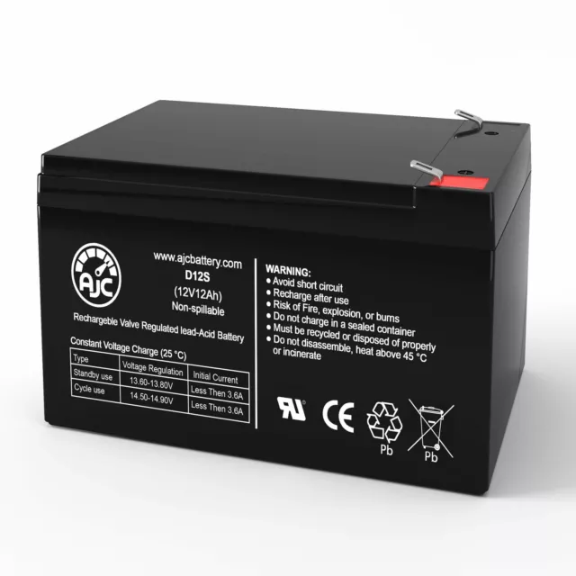 Peg Perego John Deere Ground Force Tractor 12V 12Ah Replacement Battery