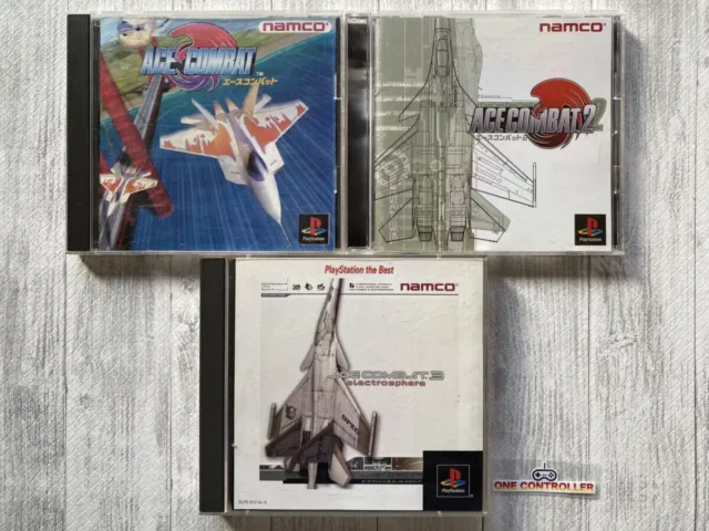 SONY PlayStation 1 PS one Ace Combat 1 2 3 set from Japan